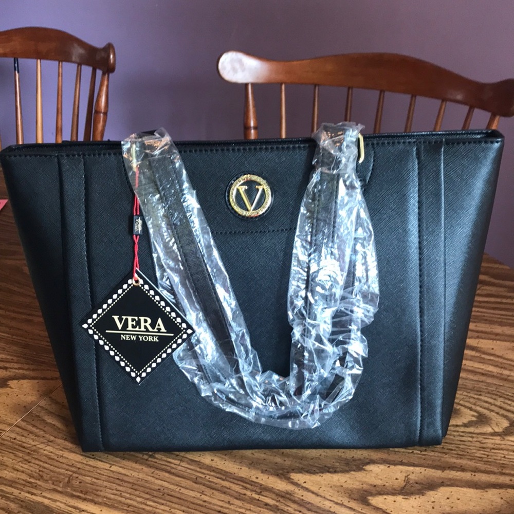 NWT Vera New York Black Jetta Tota